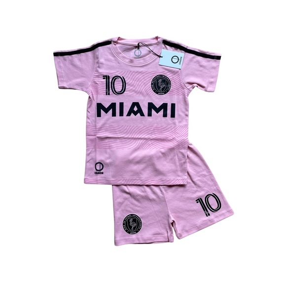 INTER MIAMI Soccer Team Kids Adults Unisex Pajama Jersey Short All Sizes Cotton - Picture 6 of 10